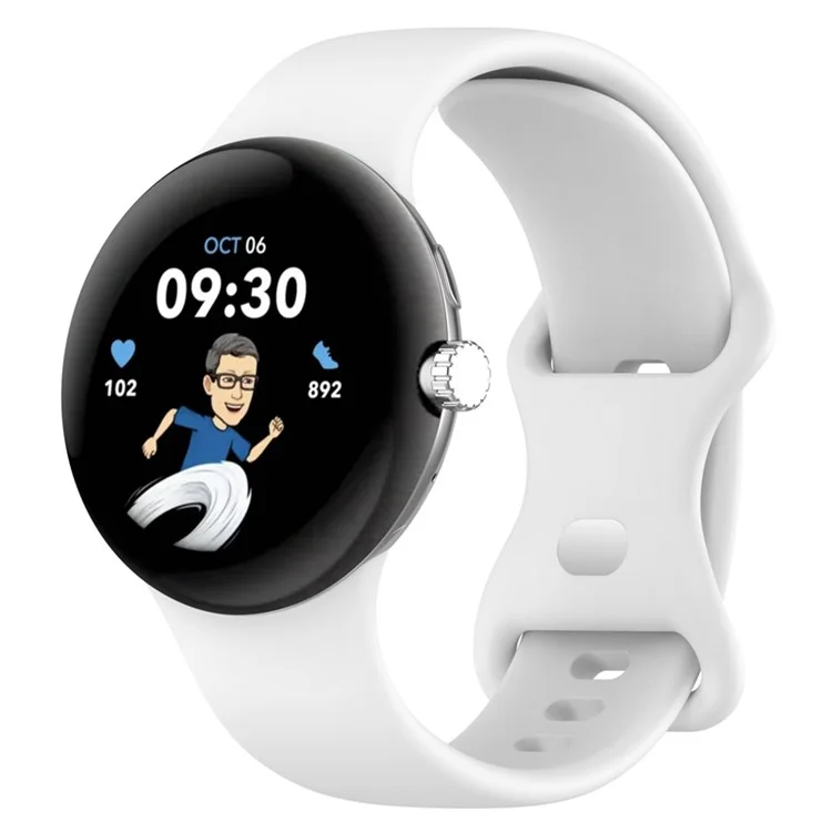 Für Google Pixel Watch 3 41mm / Watch 2 / Pixel Watch Silikon-Armband Ersatz Armband Smart Watch Armband - Weiß