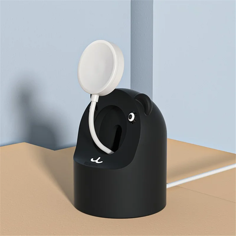 For Apple Watch Cute Bear Charger Holder Smart Watch Silicone Charging Stand Base - Baby Blue