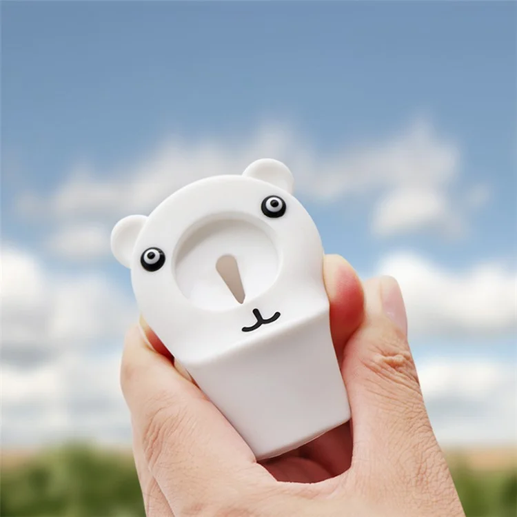 Pour Apple Watch Cute Bear Chargeur Support Smart Watch Silicone Charging Stand Base - Brun