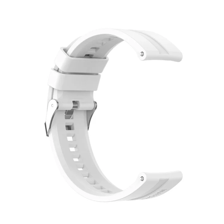 22mm Silicone Smart Watch Bands for Huawei Watch Buds / Watch 3 Pro New, Wrist Strap Watchband Replacement - White
