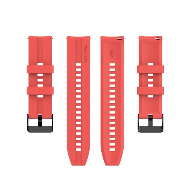 22mm Silicone Smart Watch Bands for Huawei Watch Buds / Watch 3 Pro New, Wrist Strap Watchband Replacement - Red