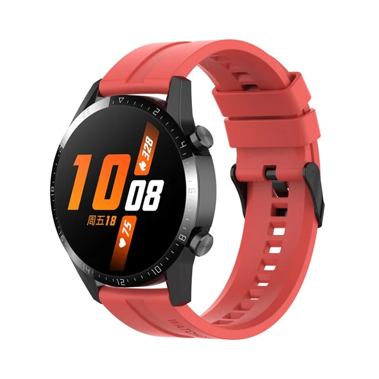 22mm Silicone Smart Watch Bands for Huawei Watch Buds / Watch 3 Pro New, Wrist Strap Watchband Replacement - Red