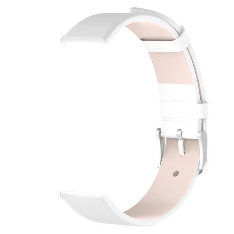 Pour Keep B4 Leather Watch Band 16 mm Strape de Remplacplacement Soille Alification du Blique Avec Boucle en Acier Inoxydable - Blanche