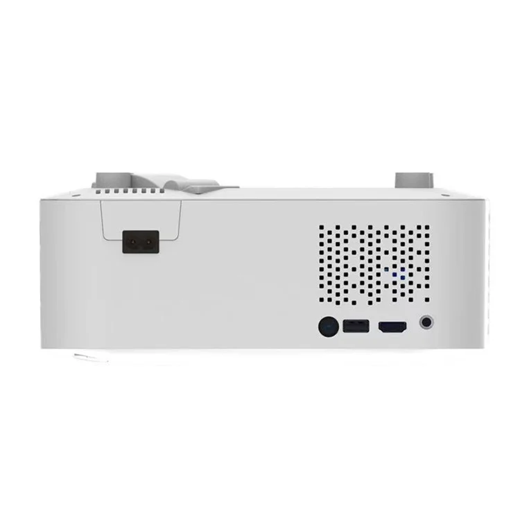 H29 1080P HD Projector Home Theater Projector with HD, USB, Audio Interface for Office Conference (No Battery) - White / US Plug