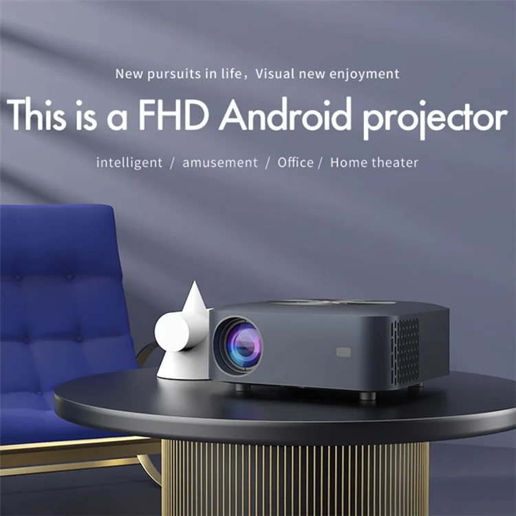 H29 1080p HD Projector Projector с HD, USB, Audio Interface For Office Conference (без Батареи) - Белый / us Plug