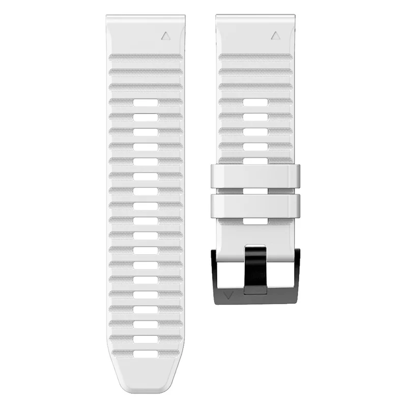 Para Garmin Descent G1 / Instinct 2 Dual Color Silicone Wrist Band Adjustable Replacement Watch Strap - Branco / Preto