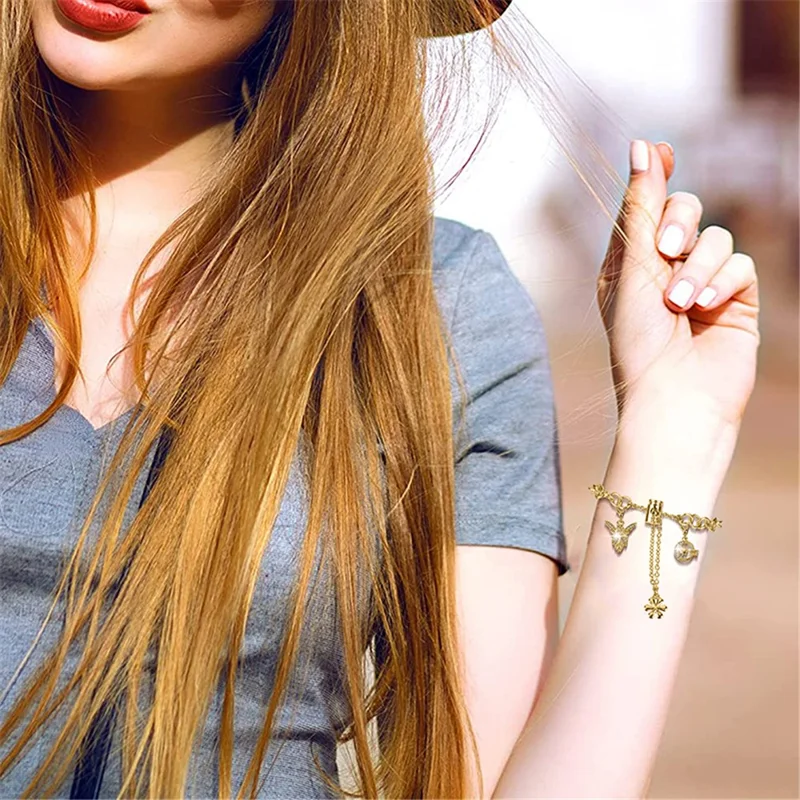 For Google Pixel Watch 3 41mm / Watch 2 / Pixel Watch Adjustable Bracelet Watch Strap Replacement DIY Smartwatch Chain Strap - Gold