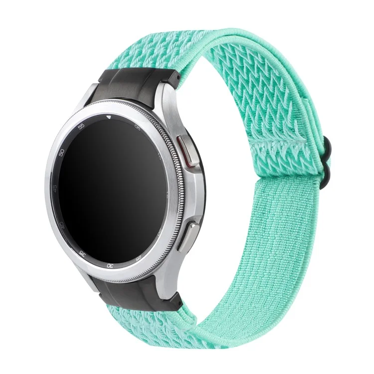 Stretchy Nylon Watch Band for Samsung Galaxy Watch6 40mm 44mm / Watch6 Classic 43mm 47mm / Watch 5 40mm 44mm / 5 Pro 45mm / Watch4 40mm 44mm , Solo Loop Wristband Strap - Mint Green