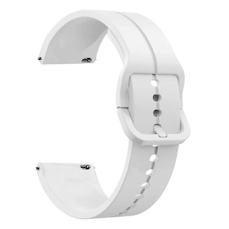 Pour Huawei Watch GT 4 46mm / Watch 4 Pro / Watch 3 Pro Nouvelle / Watch 3 Pro / GT 2 Pro / Honor Watch GS 3i Bracelet de Montre 22mm en Silicone - Blanc