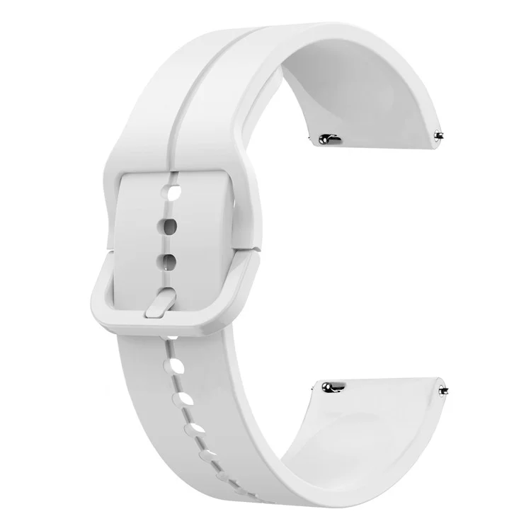 Pour Huawei Watch GT 4 46mm / Watch 4 Pro / Watch 3 Pro Nouvelle / Watch 3 Pro / GT 2 Pro / Honor Watch GS 3i Bracelet de Montre 22mm en Silicone - Blanc