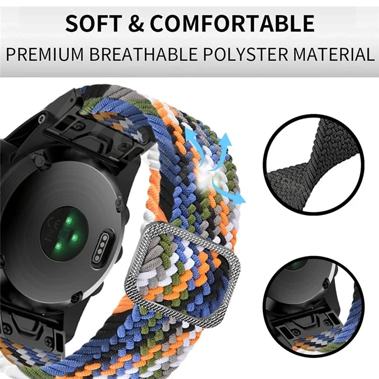 Für Samsung Galaxy Watch3 45mm / Huami Amazfit Pace / Stratos Watch Armband 22mm Nylon Watch Band mit Schnalle - Denim