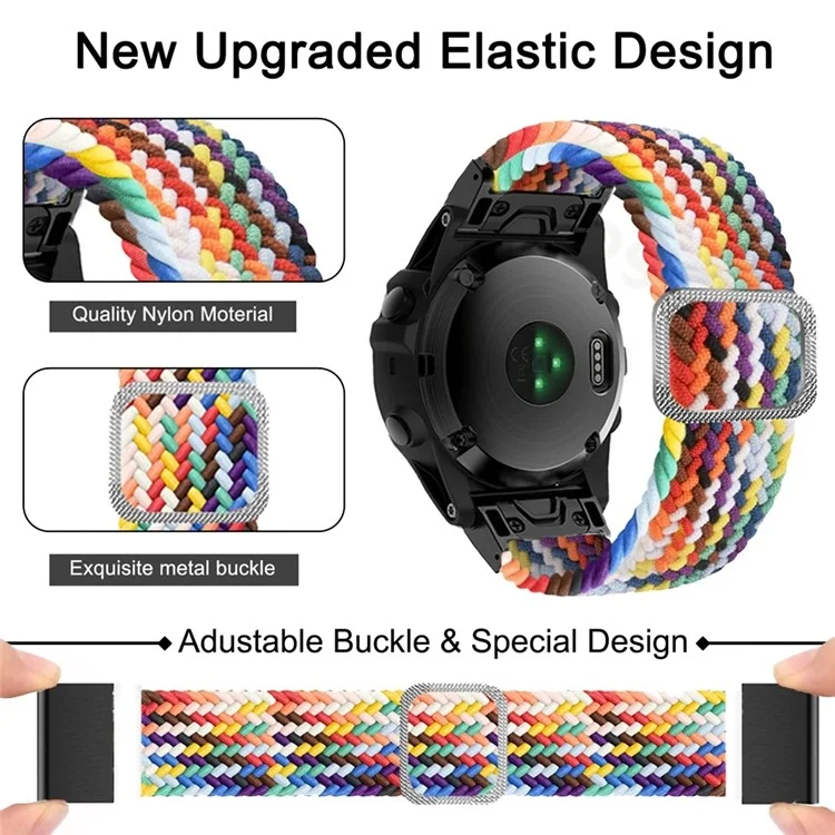 Für Samsung Galaxy Watch3 45mm / Huami Amazfit Pace / Stratos Watch Armband 22mm Nylon Watch Band mit Schnalle - Denim