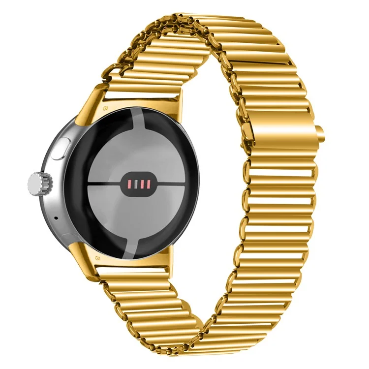 Correa de repuesto para Google Pixel Watch 3 41mm / Watch 2 / Pixel Watch Band Acero inoxidable hueco y transpirable - Oro
