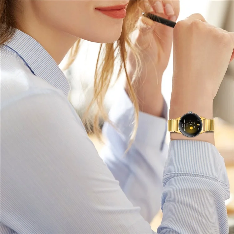 Correa de repuesto para Google Pixel Watch 3 41mm / Watch 2 / Pixel Watch Band Acero inoxidable hueco y transpirable - Oro