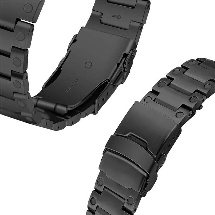 Watch Strap for Apple Watch Series 10 42mm / 9 8 7 41mm / SE (2023) SE (2022) SE 6 5 4 40mm / 3 2 1 38mm Stainless Steel Watch Band - Black