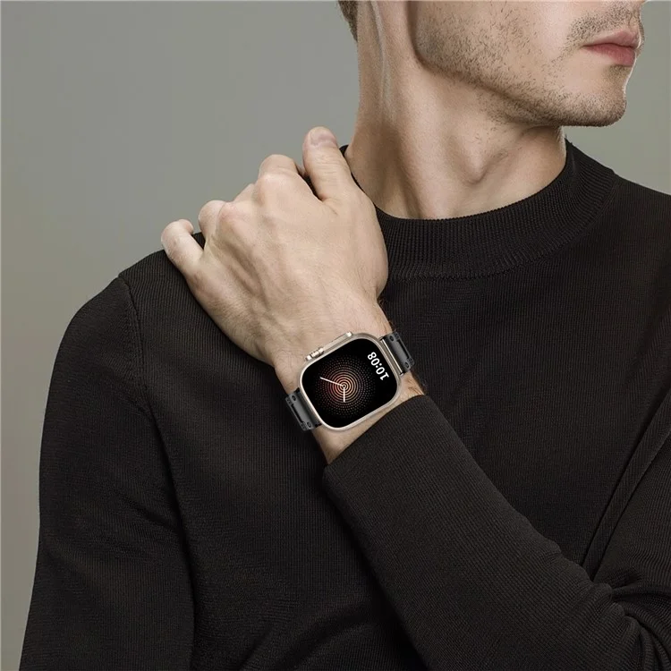 Watch Strap for Apple Watch Series 10 42mm / 9 8 7 41mm / SE (2023) SE (2022) SE 6 5 4 40mm / 3 2 1 38mm Stainless Steel Watch Band - Black