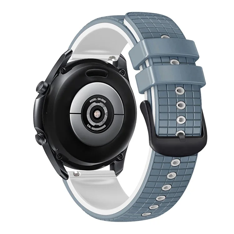 Быстросъемный ремешок для часов для Huawei Watch Buds / GT3 SE / GT3 Pro, ремешок из силикона с текстурой сетки, двухцветный - синий / белый
