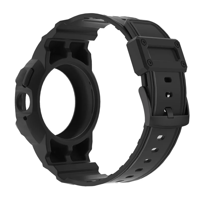 Til Google Pixel Watch 3 41 mm / Watch 2 / Pixel Watch integreret design, blød udskiftelig urrem af TPU med urets kasse - Sort