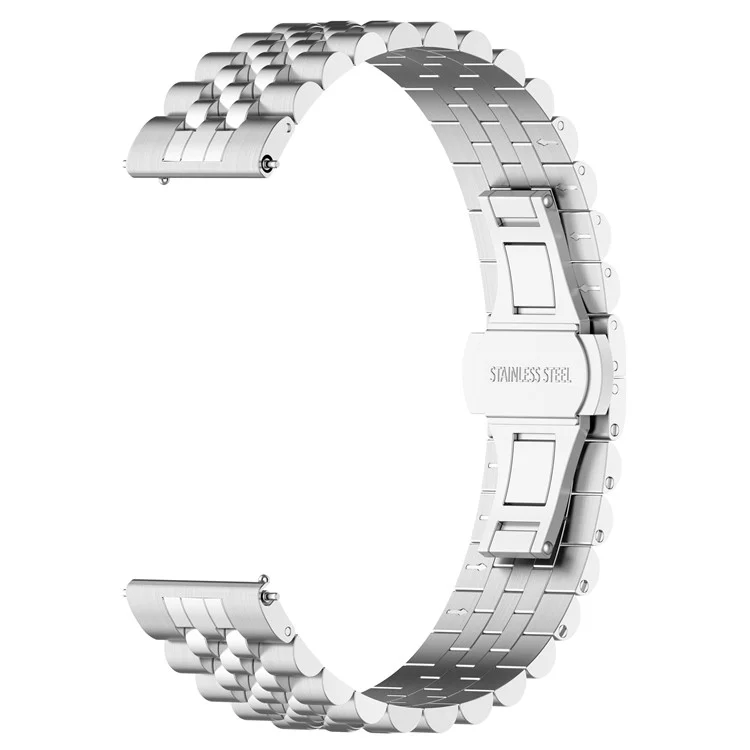 Для ремешка часов Garmin Forerunner 265S / 255S / Vivoactive 4S Stainless Steel, 18 мм, с инструментом, пружинной полосой - серебристый