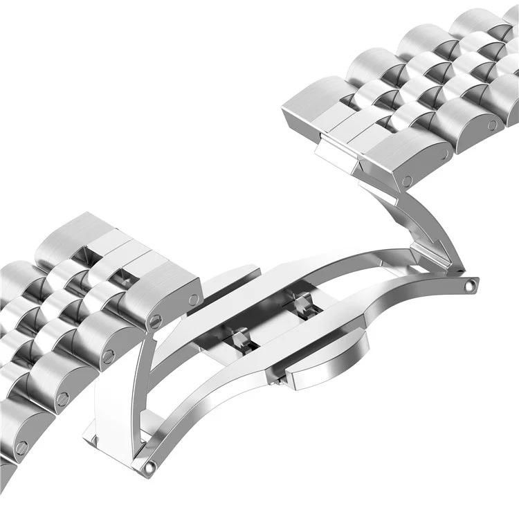 Для ремешка часов Garmin Forerunner 265S / 255S / Vivoactive 4S Stainless Steel, 18 мм, с инструментом, пружинной полосой - серебристый