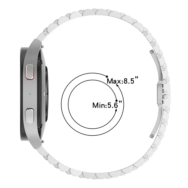 Для ремешка часов Garmin Forerunner 265S / 255S / Vivoactive 4S Stainless Steel, 18 мм, с инструментом, пружинной полосой - серебристый