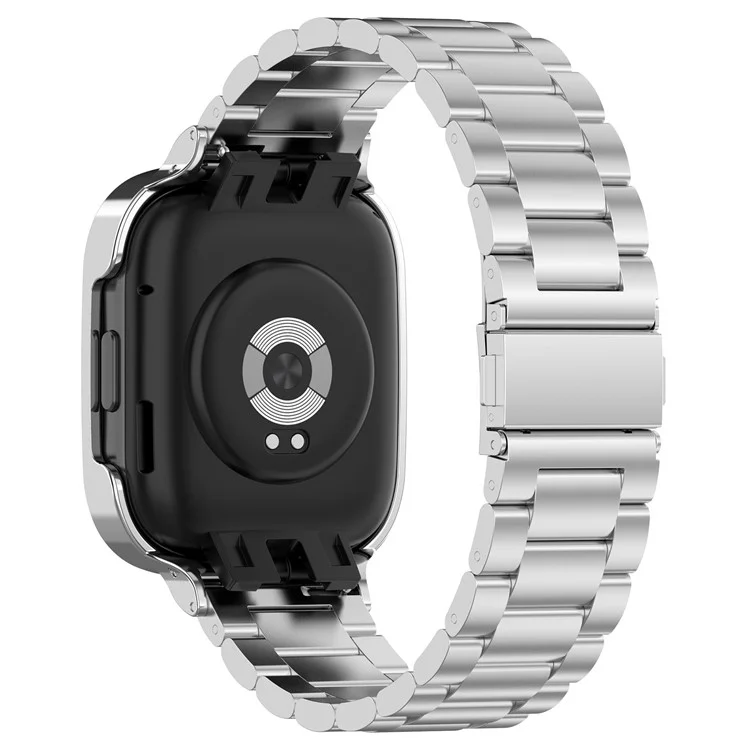 Pour Xiaomi Redmi Watch 3 / Mi Watch Lite 3 Bracelet de montre en acier inoxydable 20 mm avec boîtier de montre - Argent