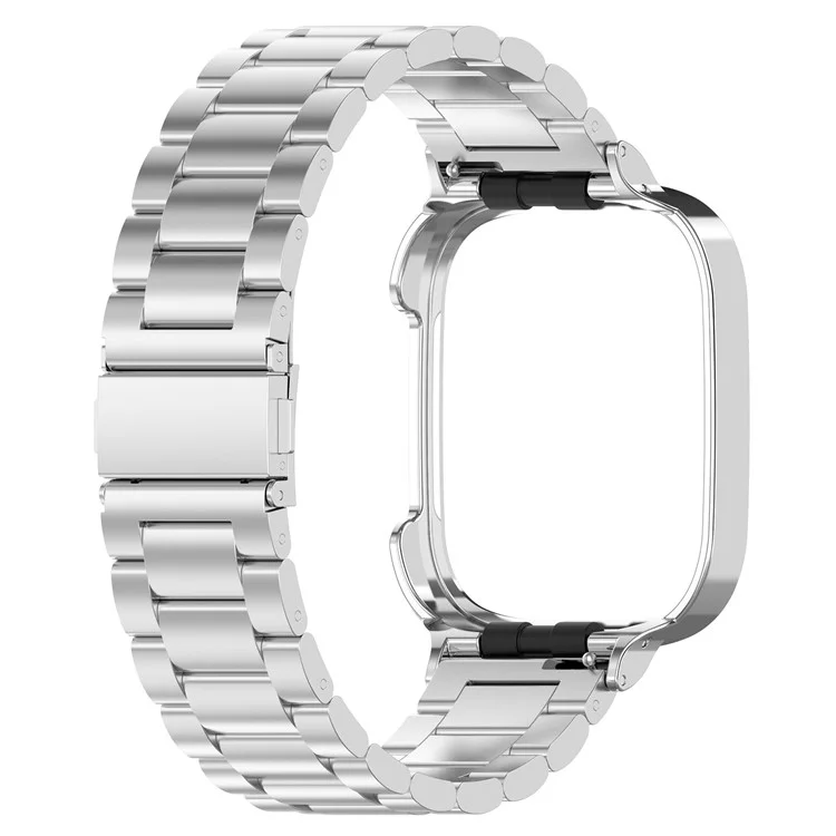 Pour Xiaomi Redmi Watch 3 / Mi Watch Lite 3 Bracelet de montre en acier inoxydable 20 mm avec boîtier de montre - Argent