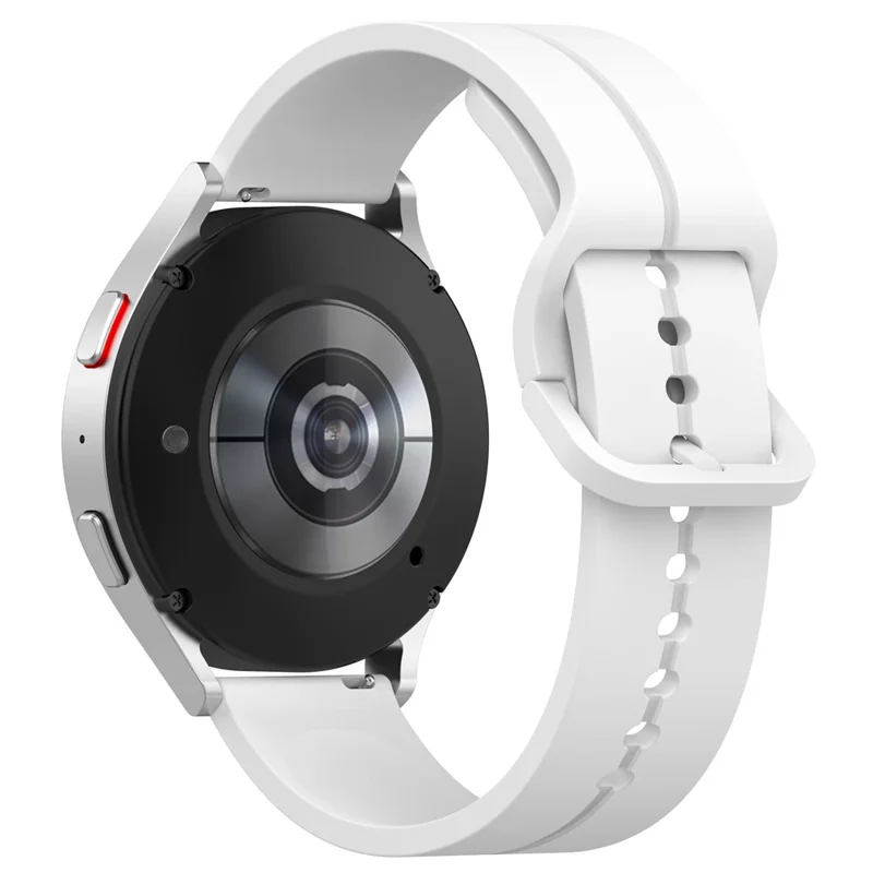 For Samsung Galaxy Watch 5 / Huawei Watch GT3 42mm / Huami Amazfit GTR Mini (A2174) Universal Silicone Watch Band 20mm Watch Strap - White