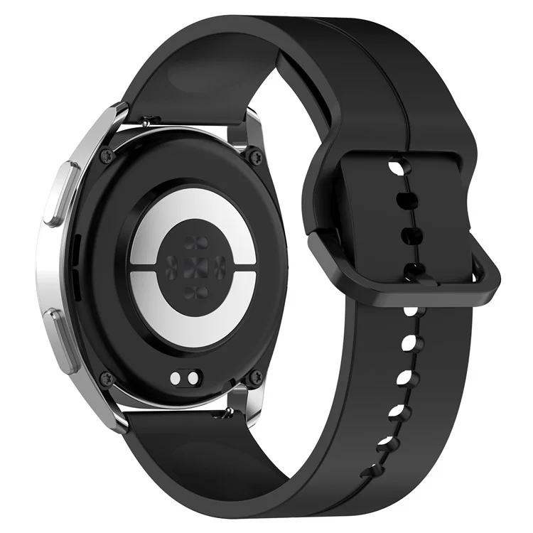 Para Samsung Galaxy Watch3 45mm / Huawei Watch GT 3 SE Universal Watch Strap 22mm Silicone Ajustável Pulseira - Preto