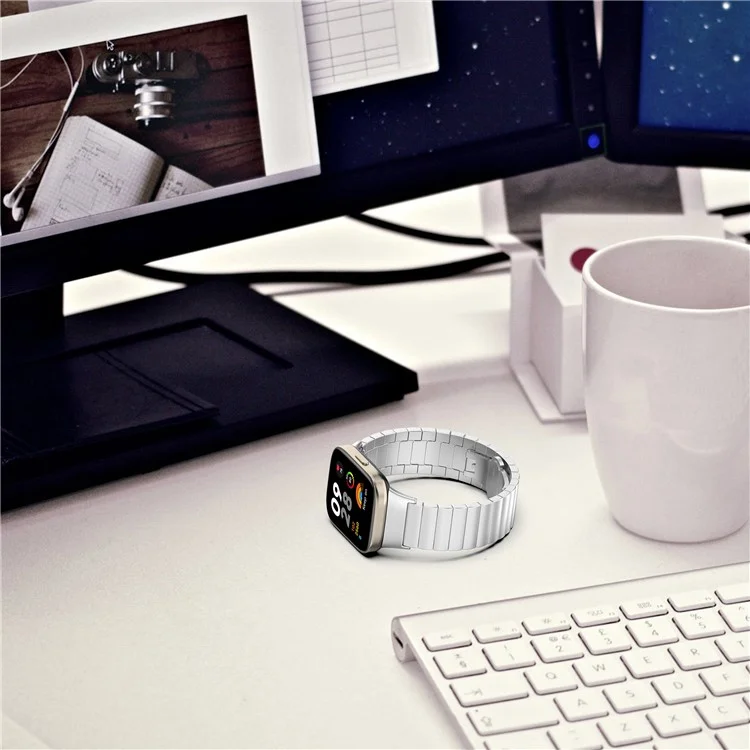 Für Xiaomi Redmi Watch 3 / Mi Watch Lite 3 Smart Watch Armband 20mm Edelstahl Armband - Silber
