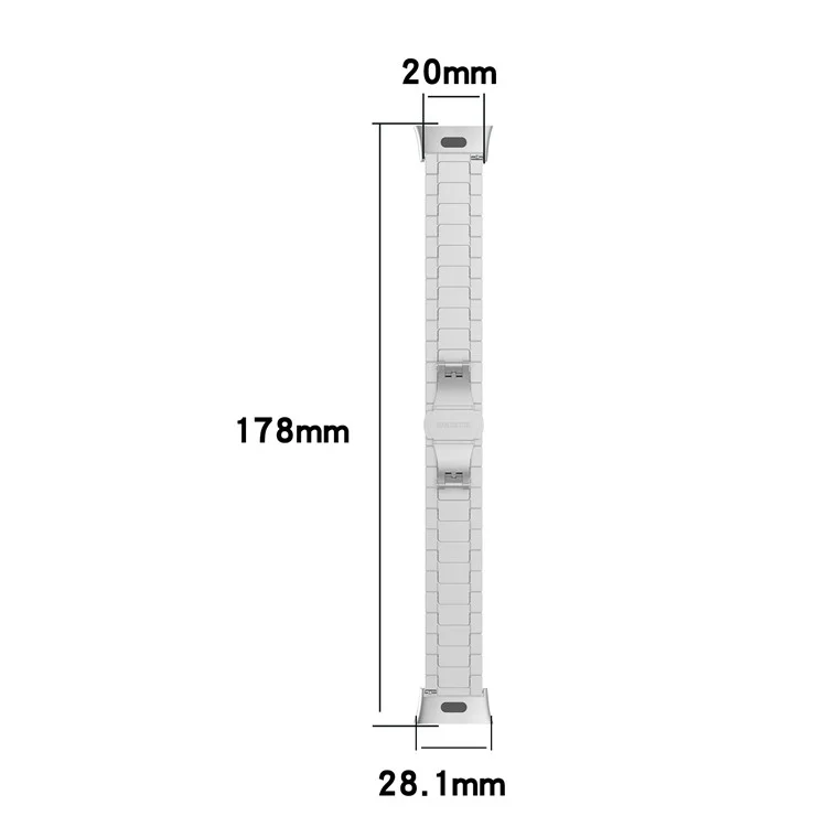 Für Xiaomi Redmi Watch 3 / Mi Watch Lite 3 Smart Watch Armband 20mm Edelstahl Armband - Silber