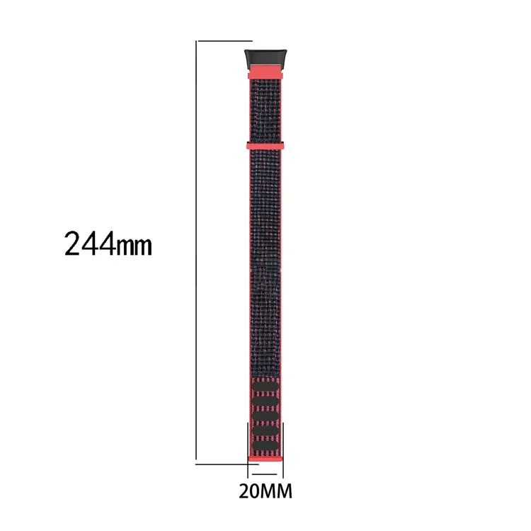 Para Xiaomi Redmi Watch 3 Banda de Reloj Ajustable de Nilón - Negro