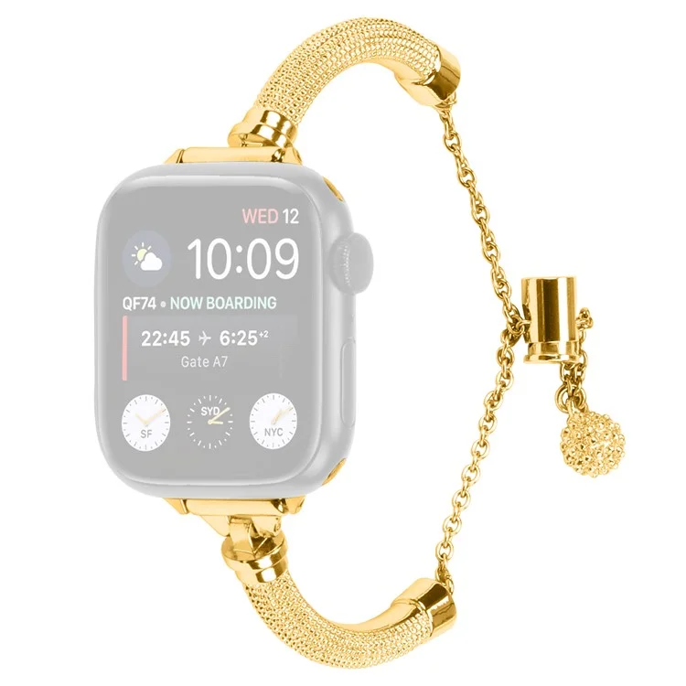 Correa para la Muñeca para Apple Watch Series 10 46mm / Ultra 2 Ultra 49mm / Series 9 8 7 45mm / 6 5 4 SE (2023) SE (2022) SE 44mm / 3 2 1 42mm Pulsera Metálica Smartwatch - Dorado