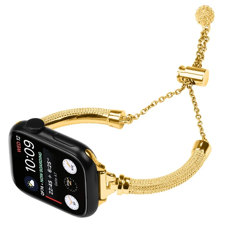 Correa para la Muñeca para Apple Watch Series 10 46mm / Ultra 2 Ultra 49mm / Series 9 8 7 45mm / 6 5 4 SE (2023) SE (2022) SE 44mm / 3 2 1 42mm Pulsera Metálica Smartwatch - Dorado