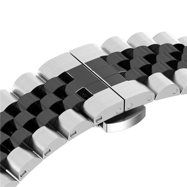 Pour Garmin Fenix 8 47mm / Fenix 7 / Fenix 6 GPS / Fenix 5 Montre en acier inoxydable Bracelet de remplacement avec outil - Argent / Noir