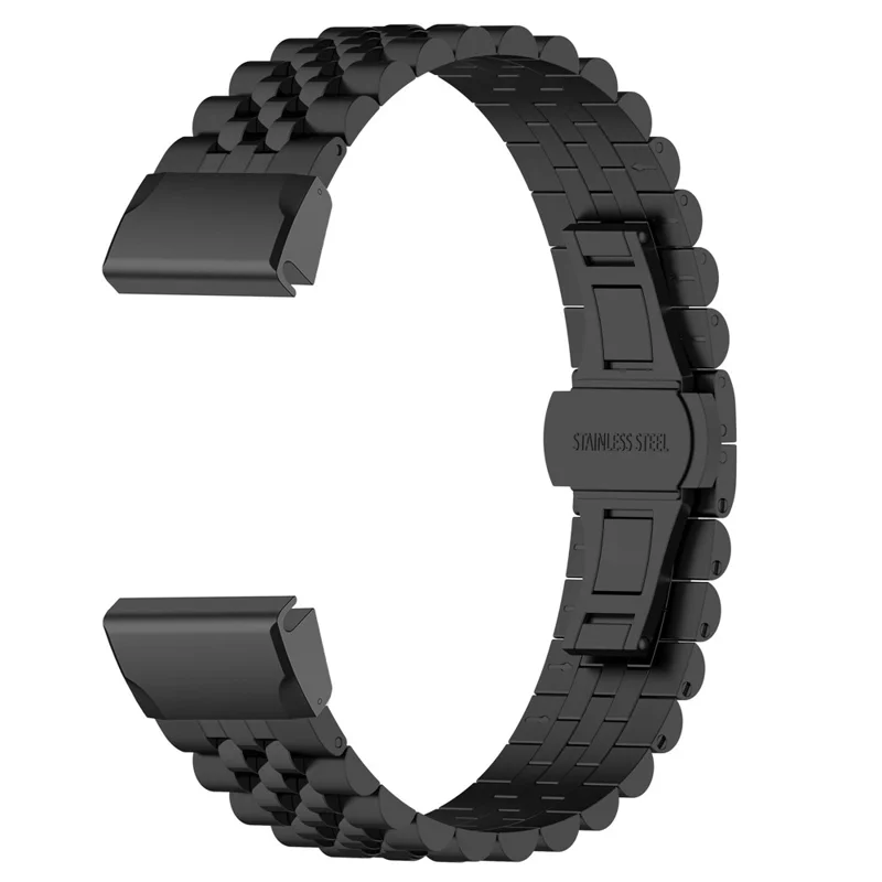 For Garmin Fenix 7X / 6X / 5X Stylish 5 Beads Stainless Steel Watch Strap Replacement Watchband with Tool - Black