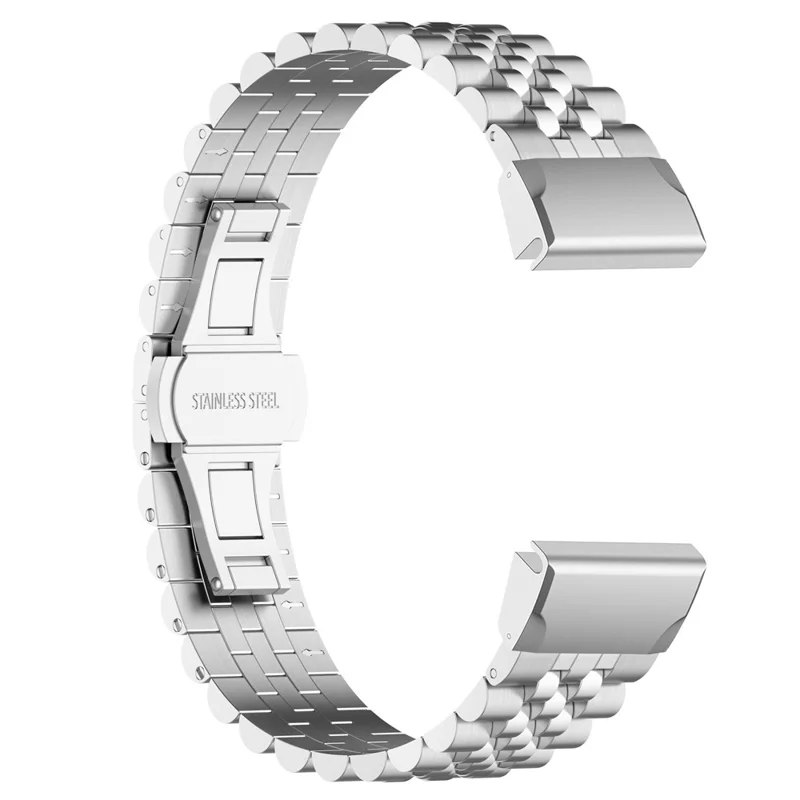 Stainless Steel Watchband for Garmin Fenix 7X / 6X / 5X Replacement Watch Strap with Tool - Silver
