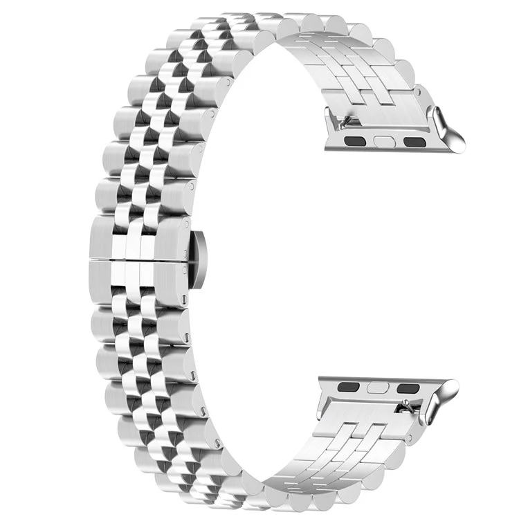Bracelet pour Apple Watch Ultra / Ultra 2 49mm / Série 8 / 7 / 9 45mm / SE / SE (2022) / 4 / 5 / 6 44mm / 3 / 2 / 1 42mm Bracelet en acier inoxydable avec outil - Argent