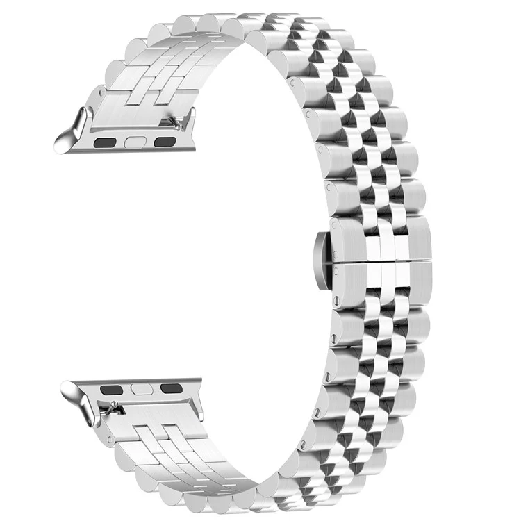 Bracelet pour Apple Watch Ultra / Ultra 2 49mm / Série 8 / 7 / 9 45mm / SE / SE (2022) / 4 / 5 / 6 44mm / 3 / 2 / 1 42mm Bracelet en acier inoxydable avec outil - Argent
