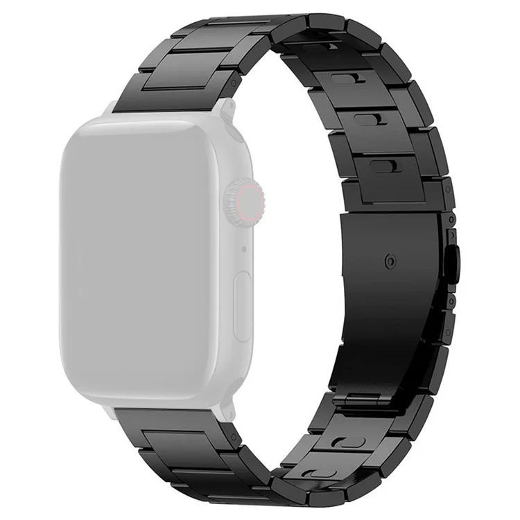 Für Apple Watch Series 10 46mm / Ultra 2 Ultra 49mm / Series 9 8 7 45mm / 6 5 4 SE (2023) SE (2022) SE 44mm / 3 2 1 42mm Titanium Legierung Smartwatch Armband - Schwarz