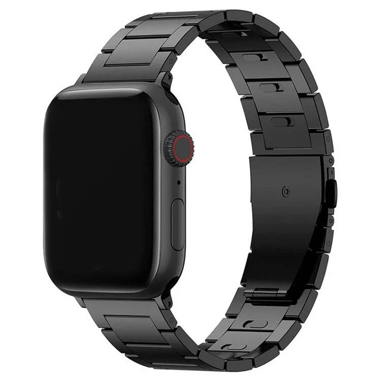 Für Apple Watch Series 10 46mm / Ultra 2 Ultra 49mm / Series 9 8 7 45mm / 6 5 4 SE (2023) SE (2022) SE 44mm / 3 2 1 42mm Titanium Legierung Smartwatch Armband - Schwarz