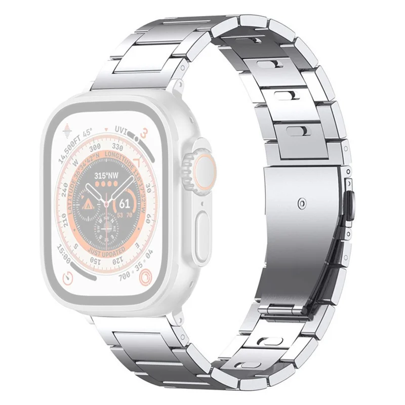 Uhrenarmband für Apple Watch Series 11 10 42 mm / 9 8 7 41 mm / SE3 SE2 SE 6 5 4 40 mm / 3 2 1 38 mm Titanlegierungs-Uhrenarmband – Silber
