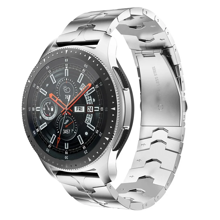 Pour Garmin Venu 2 / Forerunner 265 / 255 Bracelet de montre en acier inoxydable de 22 mm de remplacement - Argent