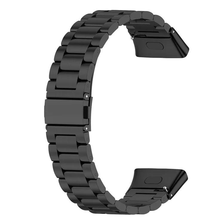 Pour Xiaomi Redmi Watch 3 / Mi Watch Lite 3 Bracelet de montre 3 Perles en acier inoxydable avec boîtier+outil - Noir