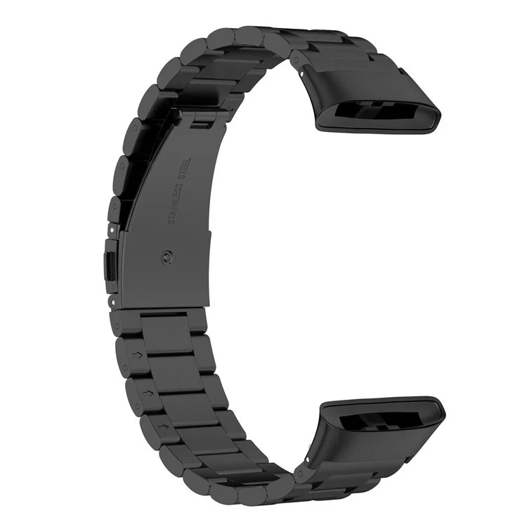 Pour Xiaomi Redmi Watch 3 / Mi Watch Lite 3 Bracelet de montre 3 Perles en acier inoxydable avec boîtier+outil - Noir
