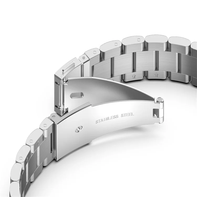 Pour Xiaomi Redmi Watch 3 / Mi Watch Lite 3 Bracelet en métal 3 perles en acier inoxydable avec boîtier et outil - Argent