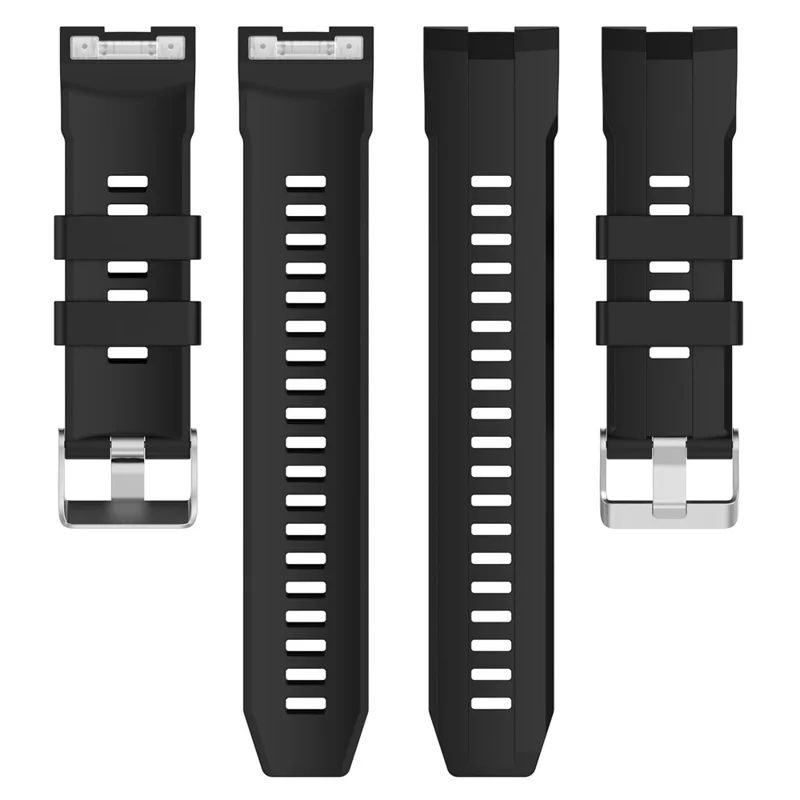 Для ремешка часов Huawei Watch GT Cyber Silicone Watch Bands Watch Strap Replacement с винтами + инструмент - черный