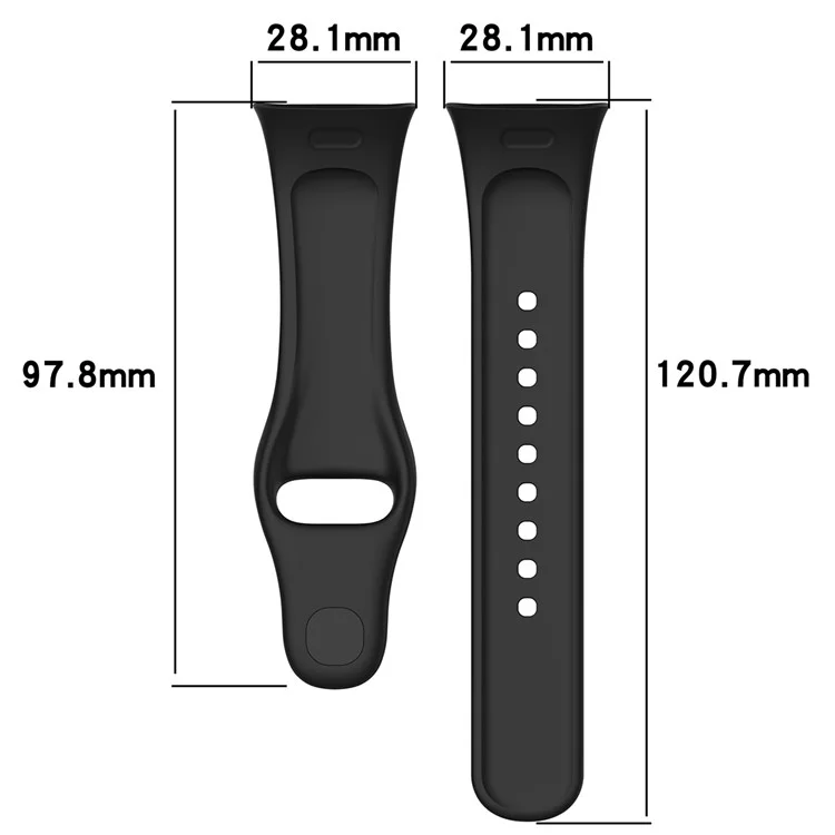 Para Xiaomi Redmi Watch 3 / Mi Watch Lite 3 Correa de Reloj de Silicona de Repuesto - Negro