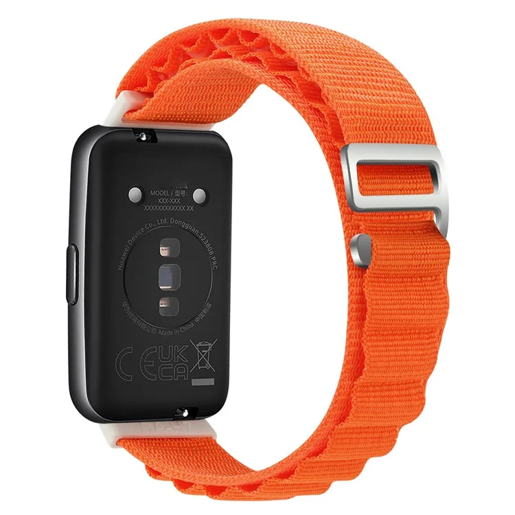 Pour Huawei Band 7 Bracelet de montre de remplacement Sangle en nylon réglable - Orange
