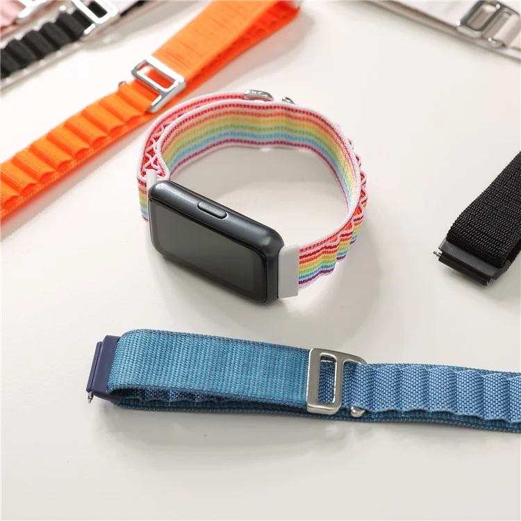 Pour Huawei Band 7 Bracelet de montre de remplacement Sangle en nylon réglable - Orange